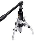 Heavy Duty 50 Ton Hydraulic Bearing Puller Tool with adjustable gear and claw shaft for bushing removal, close-up view