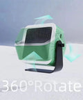 Portable Solder Fume Extractor Fan With Carbon Filter Solder Smoke Absorber Cooling And Lighting 3 In 1 Mini Handy Desk Tool rotating