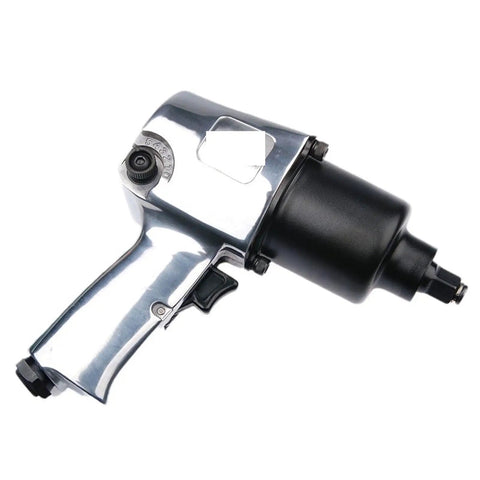 Grizzled Mechanics Love This 1/2 Inch Air Hammer Kit Badass Pneumatic Impact Wrench Handheld Air Powered Driver side view with grip