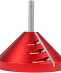 Built Tough 2 In 1 Pipe Deburring Reamer Tool For Pvc Cpvc Abs And Pe Tubing Drill with red metallic finish for quick burr scraping.