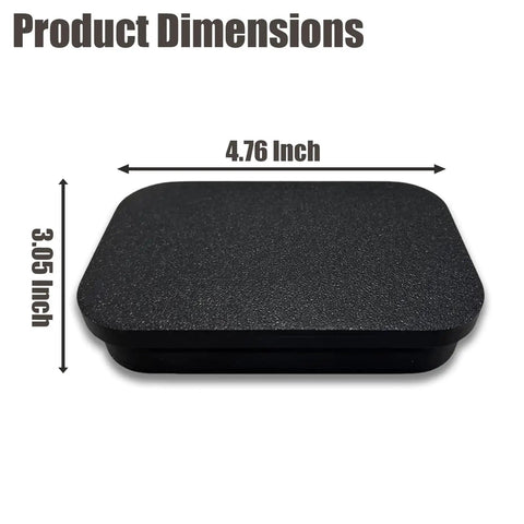 Black water reservoir lid replacement dimensions for K-Supreme coffee maker series, 4.76 inches by 3.05 inches, snap fit design
