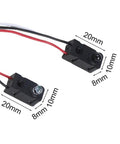 Twin pack Through Beam Photoelectric Switch Sensor Infrared Beam Break Detector with 2 to 30 cm range DC 5V NPN Output and 2 ms response