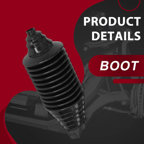 Heavy Duty Front Lower Control Arm Kit With Ball Joints Sway Bar Links And Tie Rods For Smooth Rides And Sharp Steering Performance Upgrade Your Suspension System Today rubber steering boot detail