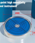 Six Inch Two Millimeter Point High Precision Universal Level Bubble Gauge With Metal Housing Magnetic Blue Luminous Vial For DIY Home Improvement And Pro Grade Leveling On Cabinets Floors Machinery And Robotic Systems, 60mm 12mm