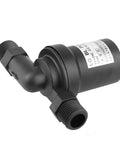 12V 10W DC Brushless Circulation Pump Solar Water Heater Hero High Temp Beast, black with threaded connectors, ideal for water circulation.
