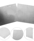 Top Shelf Stainless Steel Square Sheets 2 Pack 15X15X0.08Cm Sleek Mill Finish Solid flat stock displayed with two surfaces visible.