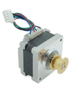 12V DC Nema 16 Stepper Motor With 39mm Frame 0.2N.m Torque 1.8 Degree Step 0.7A 2 Phase 4 Wire For CNC Machining And DIY Projects Includes 20 Tooth MXL Synchronous Pulley Wheel 5mm Shaft, with pulley