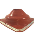 Red Silicone High Temp Pipe Flashing For Metal Roof Boots Fits 6 To 14 Inch Pipe With 19 And A Half Inch Square Base 392 Fahrenheit Rated Ideal