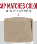 Prime Hella Durable Textured Spray Paint Quick Dry Oil Based Rust Preventer Coating For Wood Metal Concrete And Masonry Weather Resistant Exterior Interior Finish Desert Bisque spray paint cap matching color