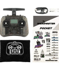 Pocket Hall Gimbal Transmitter Remote Control Ultra Portable Gear With Built In LED Light Foldable Antenna Mode 2 ELRS