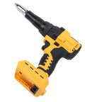 Top Tier Cordless Rivet Gun With Brushless Motor Kit For 1/8 5/32 And 3/16 Inch Rivets, Auto Reverse Function Plus LED Light For Heavy Duty Metal Fabrication And Auto Repair Projects