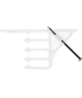 Nail On Cable Hangers For Wood Studs White Plastic Clips 50 Pack Non Metallic Electrician showcasing a clip and nail for installation.