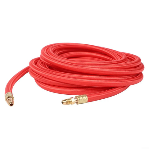 25 Foot SuperFlex TIG Torch Power Cable for CK9 CK17 Series Welders, red cable with brass connectors