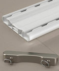 Heavy Duty Ceiling Curtain Track System With Double Rails, Silent Aluminum Curtain Rails, Ceiling Mounted, White, 2.9m