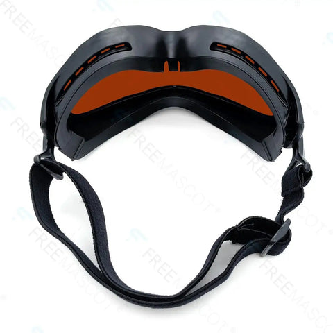 Heavy Duty Laser Safety Glasses Knocked Out With Mad Protection For Blue Violet Green Beams Sleek Black Frame Built Tough For Shop And Lab Tasks EN207 Certified OD6 Plus Filter with an adjustable strap.