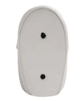 Back view of Replacement Seat Backrest For 8WD159 Swingback Cooler Seat 50 Quart Pontoon Boat Fishing Yacht White Plastic Universal Back Cushion