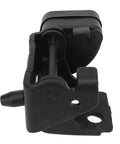 Direct Bolt On Left Front Car Door Hinge For C5 2009 2019 close-up view showing sturdy black stamped steel construction.