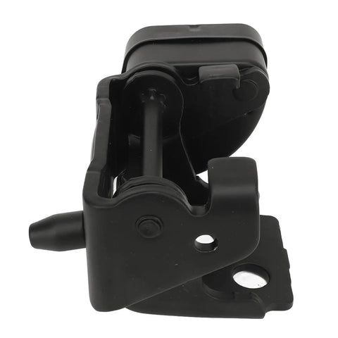 Direct Bolt On Left Front Car Door Hinge For C5 2009 2019 close-up view showing sturdy black stamped steel construction.