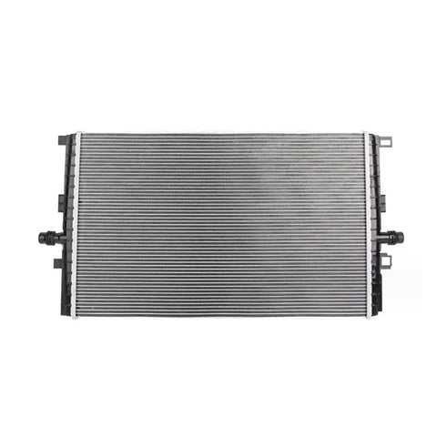 Heavy Duty Aluminum Battery Coolant Radiator Assembly Built Savage For Tesla Model 3 And Model Y 2020 To 2023 front view with fins
