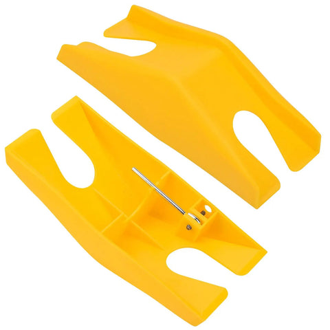 Yellow Traveling Sprinkler Motor Assembly base, durable plastic design for lawn and garden watering systems, Orbit and Nelson compatible.