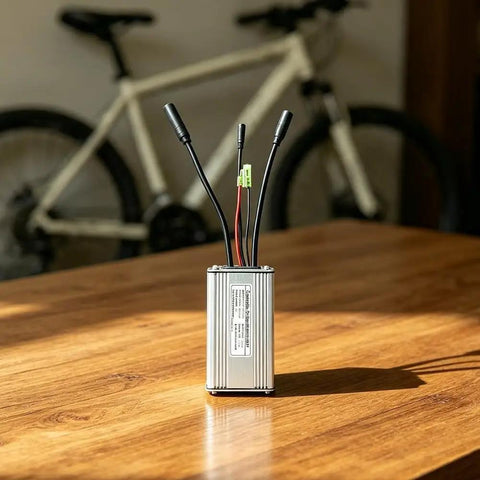 Top Tier 36V Or 48V Ebike Controller Upgrade For Brushless Motors With Smooth Sine Wave Tech, 500W Power And 22A Peak Current For Serious Riders aluminum controller with wires