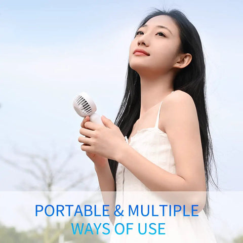 Mini Portable Fan 3 Pack Pocket Sized Handheld Battery Operated Personal Fans With 3 Speeds USB Rechargeable