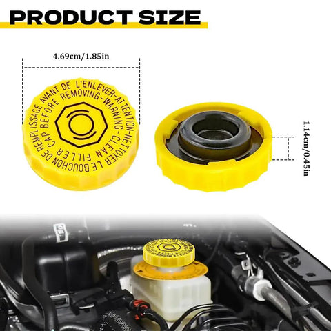 Brake Master Cylinder Reservoir Cap For Dodge Jeep Chrysler Replacement Filler Cap Direct Fit For OEM 4683656AB in engine