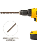 Doitool Heavy Duty Hss Twist Drill Bits Set 10pcs Jobber Bits For Metal Wood Plastic Drilling Straight Shank High Speed Steel Power Tool Kit Accessories stainless steel drill bit in cordless drill