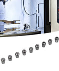 Spring Collet Chuck Kit With Morse Taper Connecting Shaft For Accurate Drilling set with CNC machine in background