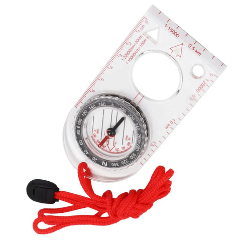 Lightweight Acrylic Backpacking Compass For Hiking And Outdoor Adventures Real Deal Navigation Tool With Durable Build And Adjustable Lanyard