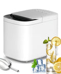 The Real Deal Countertop Ice Maker Machine Featuring Zero Effort Self Cleaning Routine And Smart Ice Size Settings That Rapidly Whips Up Nine Crisp Cubes In Six Minutes To Keep Your Friday Nights Chilling with cocktails and ice cubes.