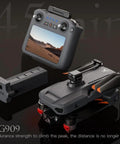 4K Camera Drone With 3 Axis Gimbal Stabilization Six Km Transmission Foldable Quadcopter Dope Pro Grade Performance remote