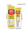 No Sweat Quick Dry Heavy Duty Ceramic Sealant For Bathroom Kitchen Window Door Repair Fast Curing Waterproof Filler Easy Apply Sleek Finish Pro Grade Protection in a tube next to its box, size 120 ml.