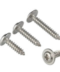 Snag This 304 Stainless Steel Self Tapping Screws Assorted Sizes With Integrated Washer Round Head Finish For Wood And Metal No Sweat Setup Built Tough For Daily Grind Heavy Duty 50 Piece Pack - assorted screws in varying sizes.
