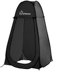 Pop Up Shower Tent For Camping, Portable Instant Changing Privacy Tent with vent window and black lightweight carry bag