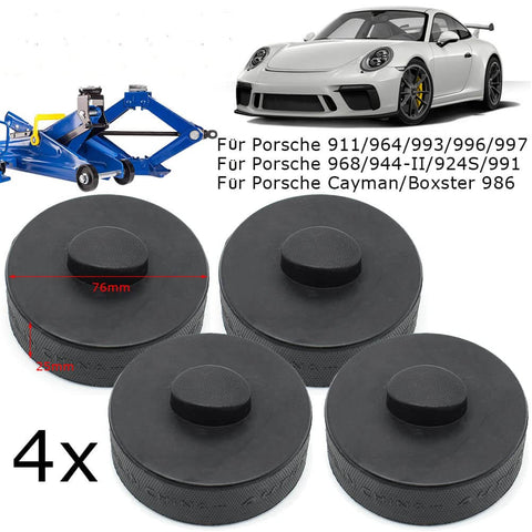 Rubber Jack Pad Set For Porsche Lift Points, 4 Pack Jack Pad Tools For 911 964 993 996 997 991 Cayman Boxster