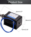24V 80N Push Pull Solenoid Electromagnet Open Frame Linear Actuator With 20mm Stroke Spring Return Plunger Low Friction Design 10A Current Everyday Workhorse Magnetic Actuator JF 1683B 24V, 83x58x52mm