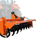 53 Inch 3 Point Rotary Tiller Attachment For Cat 1 Tractors 20-30HP, 540 RPM PTO Driven Cultivator with 32 Blades