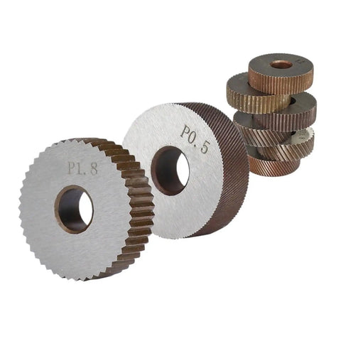 Lathe Knurling Tool Set With Double And Single Wheel Heads 0.6mm To 2.0mm Linear Pitch Knurling Kit For Lathe Machines 1.0mm Option Pro