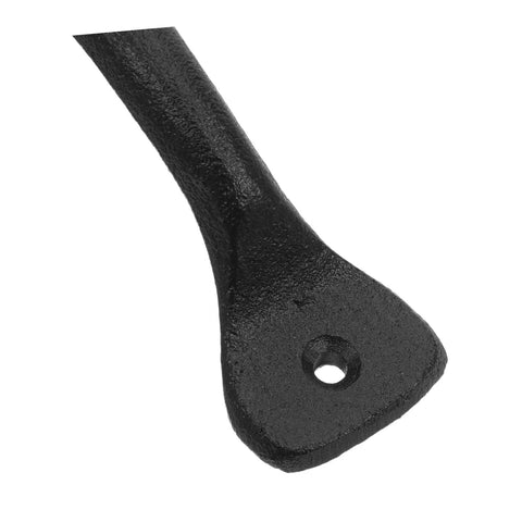Close-up of 12 Piece Iron Cabinet Door Handles Retro Metal Drawer Pulls for Dressers and Farmhouse Cupboards, black finish