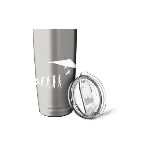 Epic Hang Gliding Evolution Insulated Stainless Steel Tumbler With Soaring Hang Glider Graphic For Adrenaline Junkies And Sky Lovers On The Go Great Gift For Pilots Students Adventurers