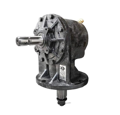 Rock Solid 40HP Rotary Cutter Gearbox featuring 1-3/8 Inch Shaft with 6 Spline Input for 4ft and 5ft brush mowers.