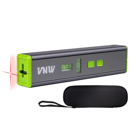 Multipurpose Laser Level With 15 Feet Cross Line And Magnetic Ninety And One Hundred Eighty Degree Bubbles Torpedo Level