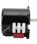 Heavy Duty 14 Watt Ac Synchronous Motor With High Torsion Metal Gears And Pure Copper Coil For Smooth Central Shaft Bracket Automated Industry Use at 110rpms side view image showing motor connections and wiring.