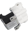 DC 12V Electric Solenoid Purifier Valve Normally Closed For Water Filtration with white body and connectors