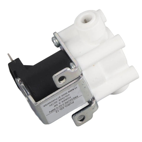 Heavy Duty 1/4 Inch DC 12V Solenoid Valve With Solid Copper Coil Designed For Household Water Filters Straight Up Dependable Flow Control Automatic Shut Off Switch Super Simple Hook Up Setup No Sweat Wiring Needed