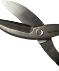 Close-up of 12 Inch Tin Snips With Comfort Grip For Sheet Metal Cutting Straight Pattern Tinners Snips Heavy Duty Shears