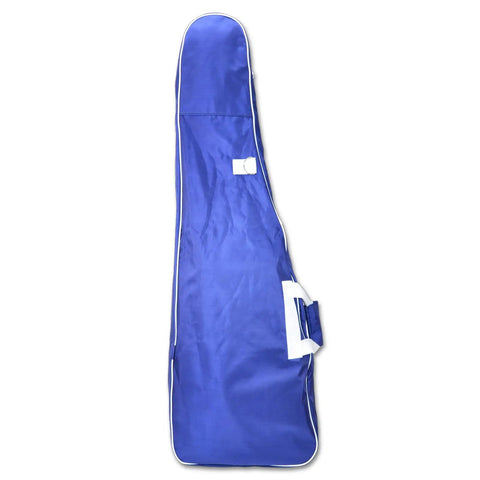 Durable Fencing Equipment Bag For Beginners Portable With Handle And Shoulder Strap, Ripstop Nylon, Blue Side Angle View