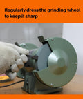 Bench Grinding Wheel 6 Inch Green Silicon Carbide 80 Grit For Sharpening Carbide Tools And Grinding Non Ferrous Metals Glass