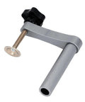 Pro Grade Bench Dog Clamp For 19mm Dog Holes, Aluminum Alloy, Adjustable Pressure, 70mm Capacity, side view showing clamp and handle